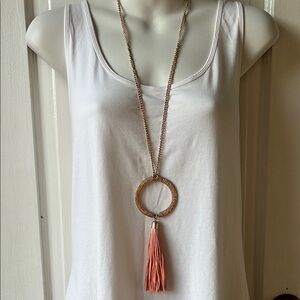 Charming Charlie Pink Pendant Necklace